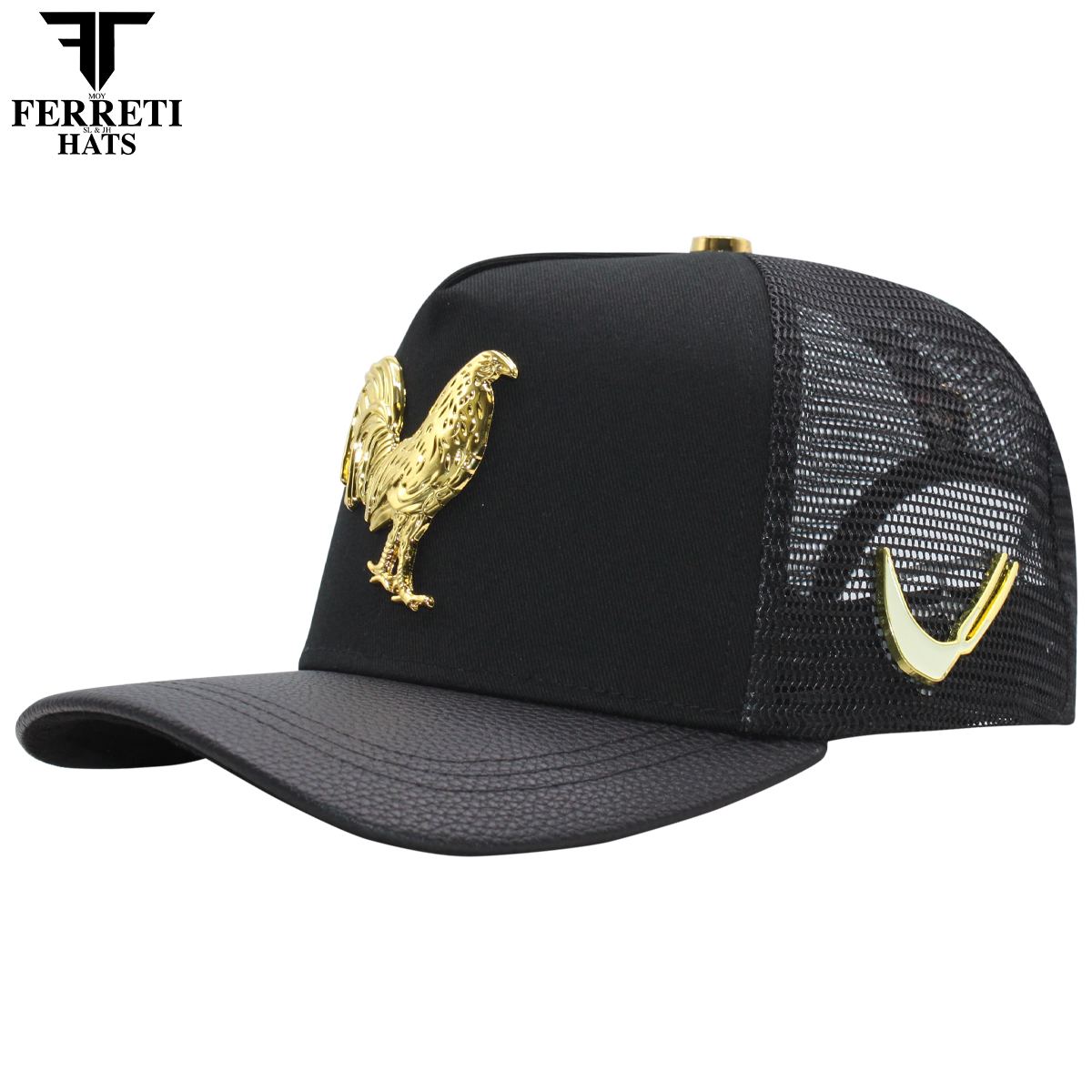 FERRETI HATS PREMIUM FT192 Mr. Gallo Malla Negro