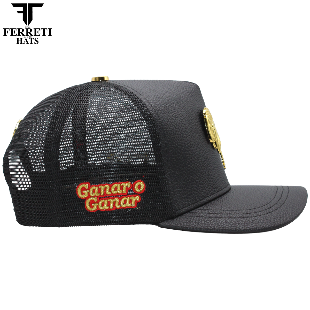 FERRETI HATS PREMIUM FT192 Mr. Gallo Malla Negro Piel Sintetica