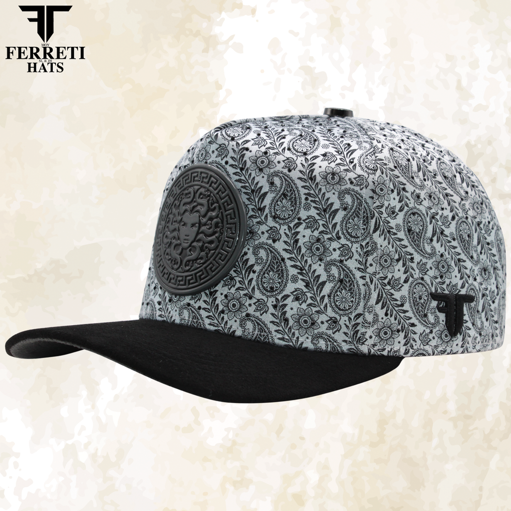 FERRETI HATS PREMIUM FT201 Medusa Platinum