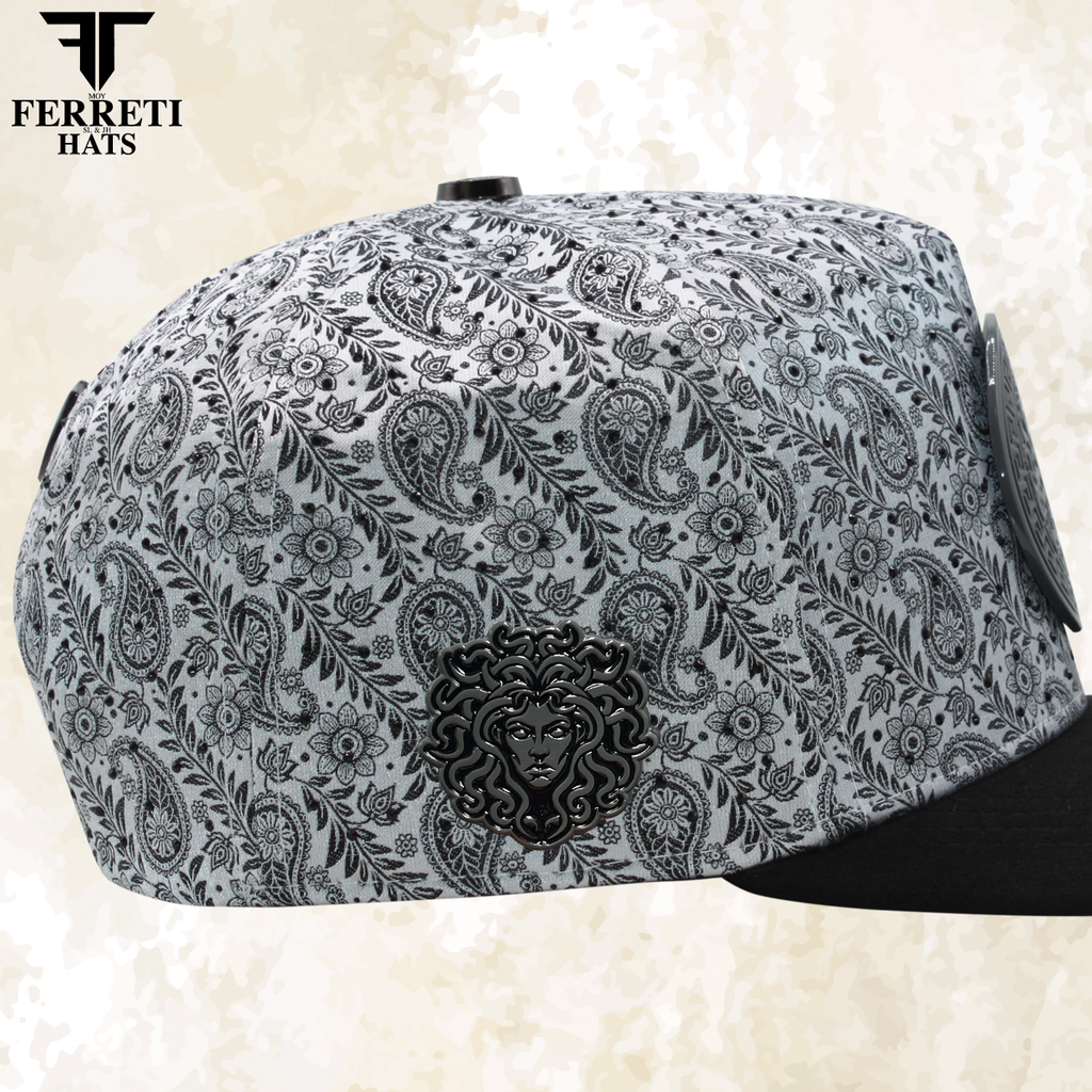 FERRETI HATS PREMIUM FT201 Medusa Platinum