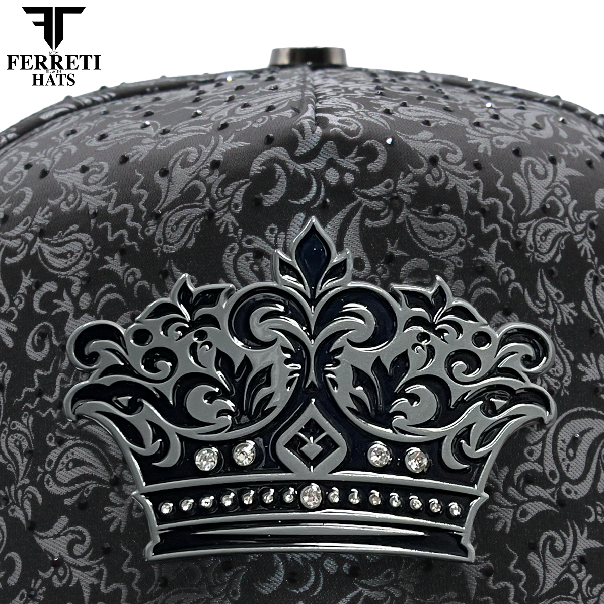 FERRETI HATS PREMIUM FT203 Black Crown