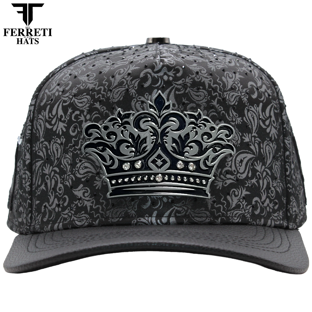 FERRETI HATS PREMIUM FT203 Black Crown