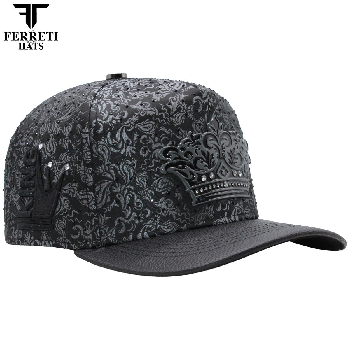FERRETI HATS PREMIUM FT203 Black Crown