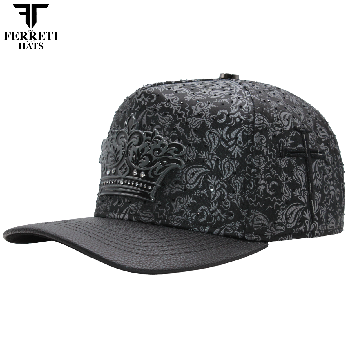 FERRETI HATS PREMIUM FT203 Black Crown
