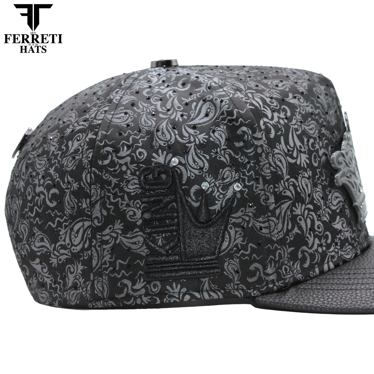 FERRETI HATS PREMIUM FT203 Black Crown